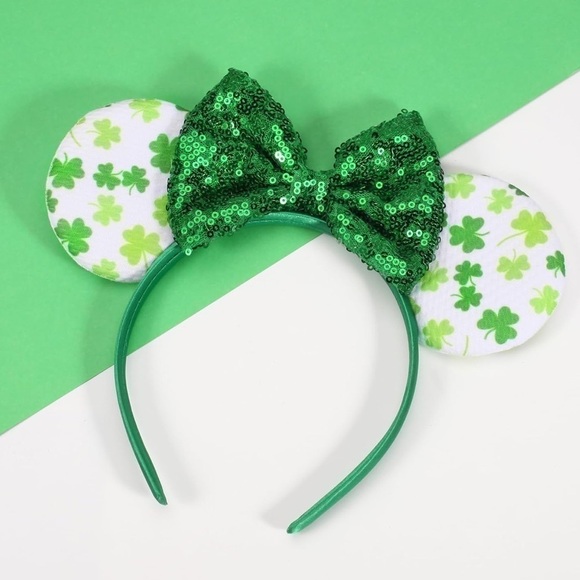 Women’s Disney Inspired Handmade Shamrock Minnie Ears - NWOT - Picture 3 of 6